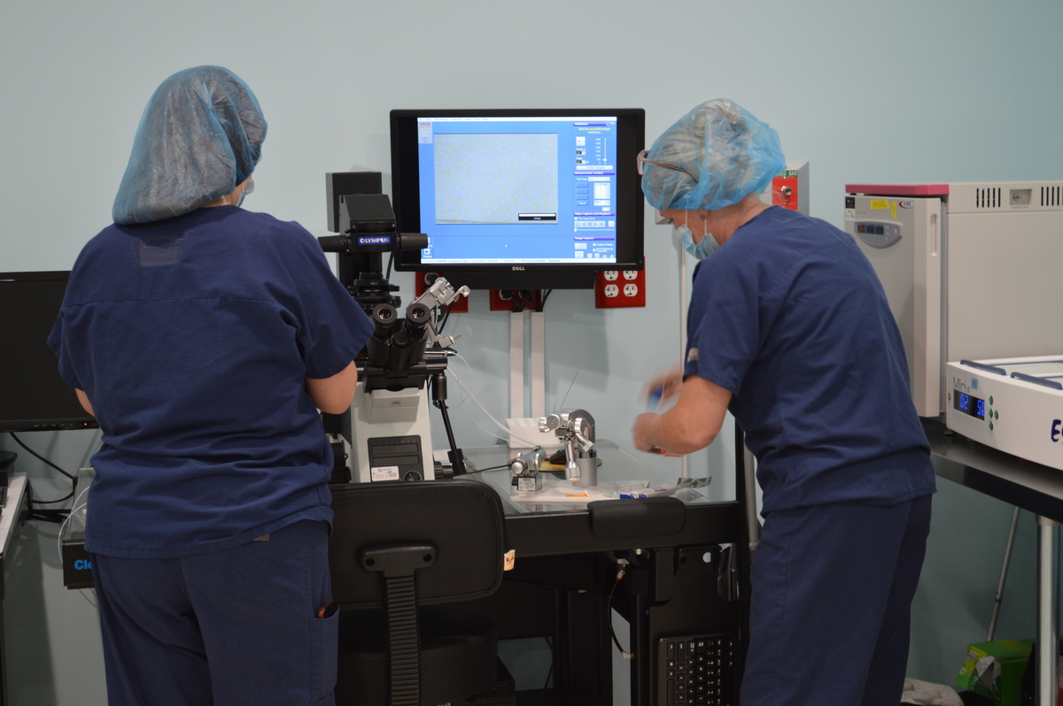 two women in a medical setting